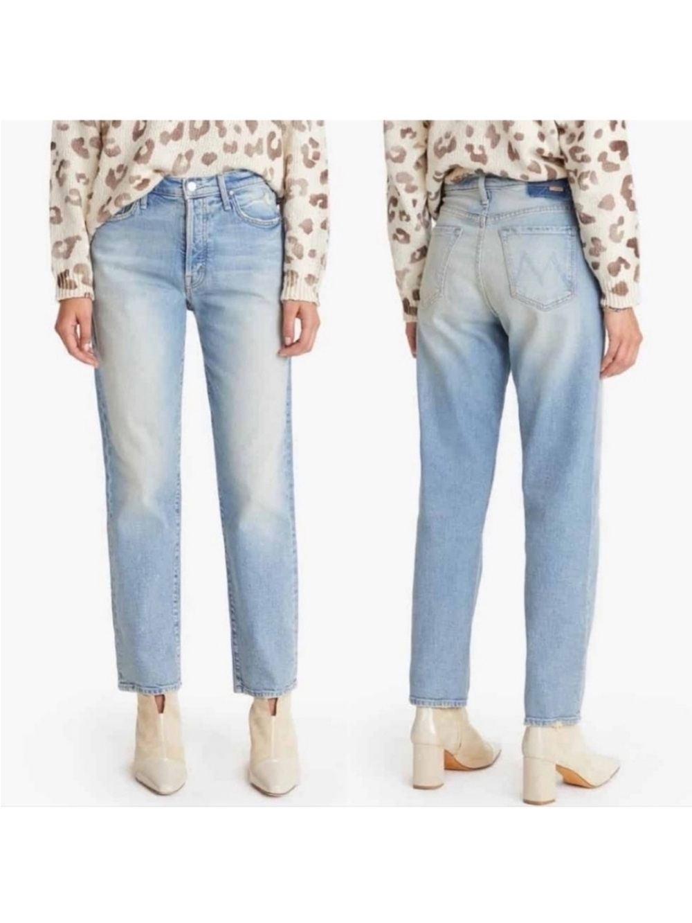 MOTHER Superior The Huffy Flood Straight Leg Jeans